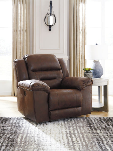 Stoneland Chocolate Power Recliner from Ashley Furniture - Luna Furniture