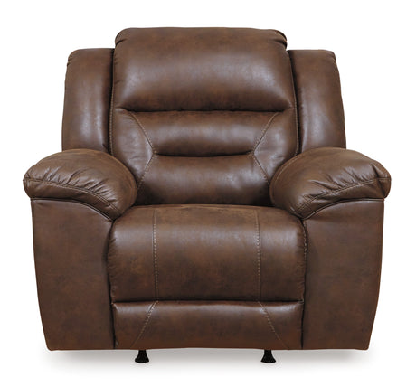 Stoneland Chocolate Recliner from Ashley - Luna Furniture