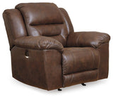 Stoneland Chocolate Power Reclining Loveseat with Console and 2 Recliners from Ashley - Luna Furniture