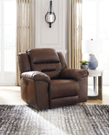 Stoneland Chocolate Power Reclining Loveseat with Console and 2 Recliners from Ashley - Luna Furniture