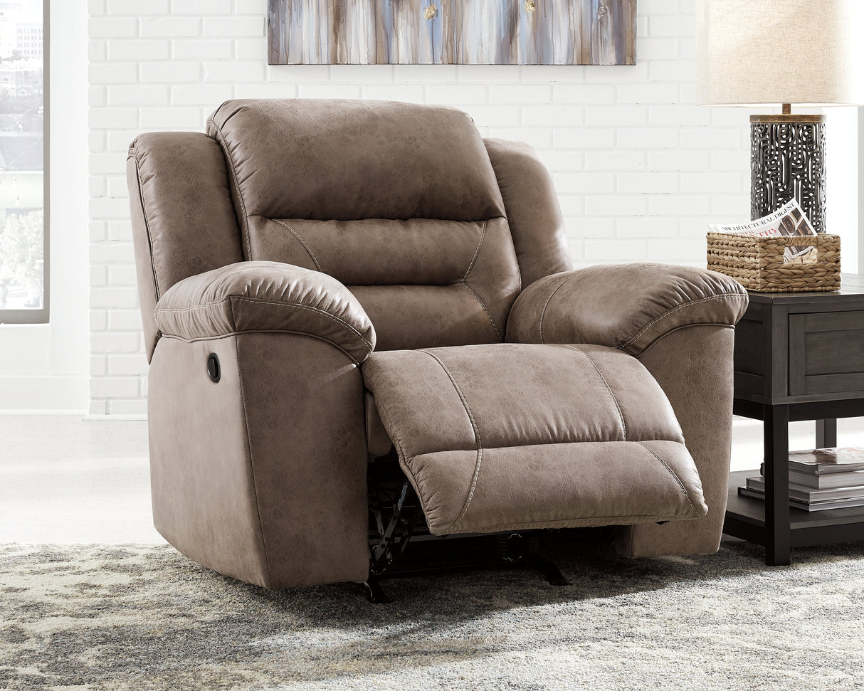 Stoneland Fossil Recliner from Ashley - Luna Furniture