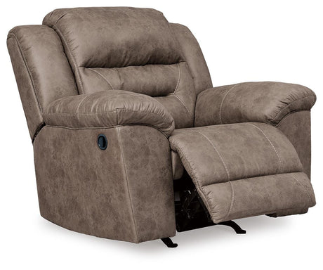 Stoneland Fossil Reclining Loveseat and 2 Recliners from Ashley - Luna Furniture