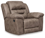 Stoneland Reclining Sofa, Loveseat and Recliner in Fossil from Ashley Furniture - Luna Furniture