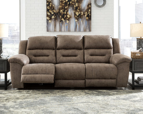 Stoneland Fossil Power Reclining Sofa from Ashley Furniture - Luna Furniture