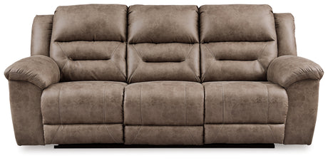 Stoneland Fossil Reclining Sofa from Ashley - Luna Furniture