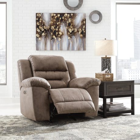 Stoneland Fossil Power Recliner from Ashley - Luna Furniture