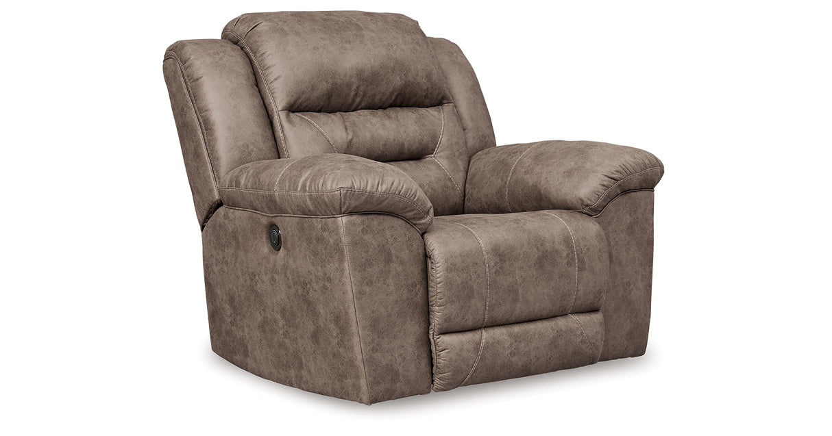 Stoneland Fossil Power Recliner from Ashley - Luna Furniture