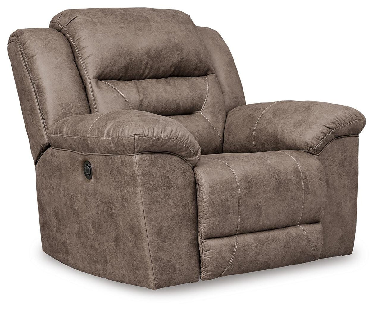 Stoneland Fossil Power Recliner from Ashley Furniture - Luna Furniture