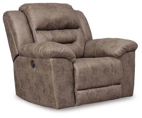 Stoneland Fossil Power Recliner from Ashley - Luna Furniture