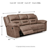 Stoneland Fossil Reclining Sofa from Ashley Furniture - Luna Furniture