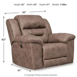 Stoneland Fossil Power Recliner from Ashley Furniture - Luna Furniture