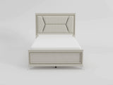 Audra White California King Panel Bed from Homelegance - Luna Furniture