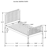 Jones White Twin Bed from Coaster - Luna Furniture