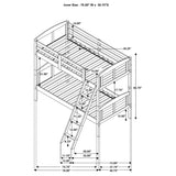 Flynn Weathered Brown Twin over Twin Bunk Bed from Coaster - Luna Furniture