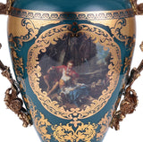 HD-4016S Bronze/Deep Aegean Blue/Gold Urn from Homey Design - Luna Furniture