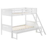 Littleton White Twin/Full Bunk Bed from Coaster - Luna Furniture