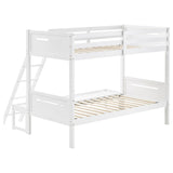 Littleton White Twin/Full Bunk Bed from Coaster - Luna Furniture