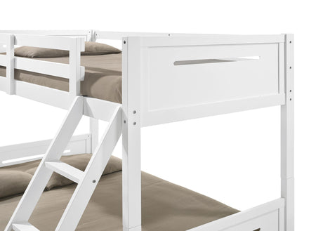 Littleton White Twin/Full Bunk Bed from Coaster - Luna Furniture