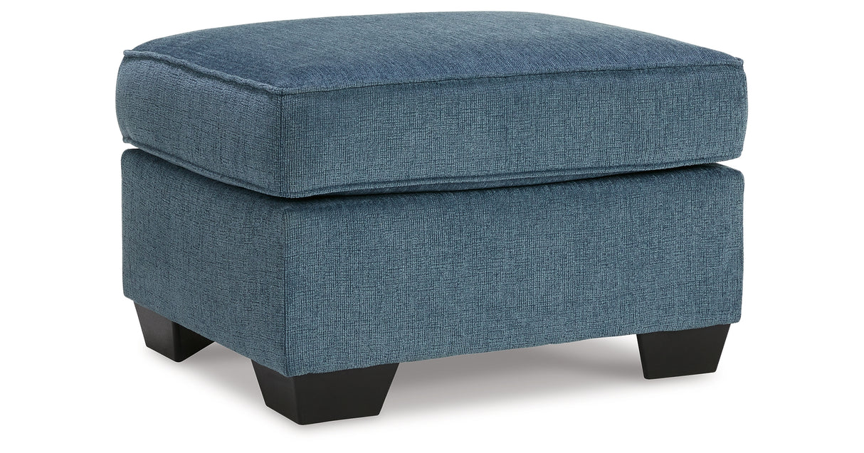 Cashton Sofa, Loveseat, Chair and Ottoman in Blue from Ashley Furniture - Luna Furniture