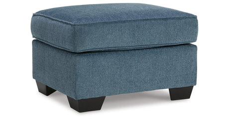 Cashton Sofa, Loveseat, Chair and Ottoman in Blue from Ashley - Luna Furniture
