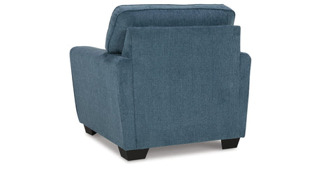 Cashton Sofa, Loveseat, Chair and Ottoman in Blue from Ashley - Luna Furniture