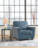 Cashton Chair and Ottoman in Blue from Ashley Furniture - Luna Furniture