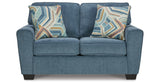 Cashton Sofa, Loveseat, Chair and Ottoman in Blue from Ashley Furniture - Luna Furniture