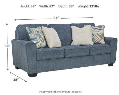 Cashton Blue Sofa from Ashley - Luna Furniture
