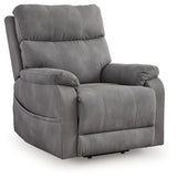 Next-Gen Durapella Slate Power Lift Recliner from Ashley Furniture - Luna Furniture