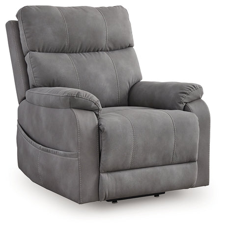 Next-Gen Durapella Slate Power Lift Recliner from Ashley - Luna Furniture