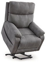 Next-Gen Durapella Slate Power Lift Recliner from Ashley Furniture - Luna Furniture