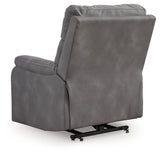 Next-Gen Durapella Slate Power Lift Recliner from Ashley Furniture - Luna Furniture
