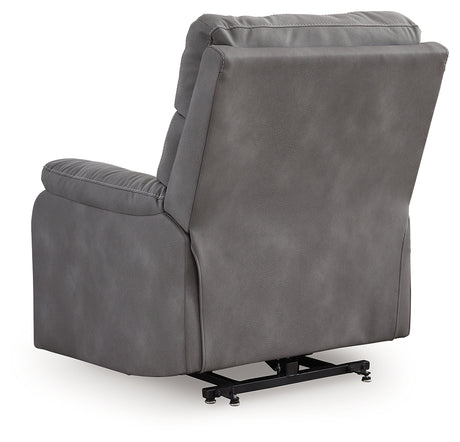 Next-Gen Durapella Slate Power Lift Recliner from Ashley - Luna Furniture
