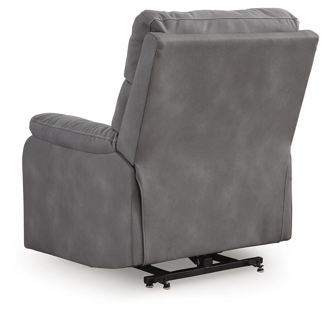 Next-Gen Durapella Slate Power Lift Recliner from Ashley Furniture - Luna Furniture