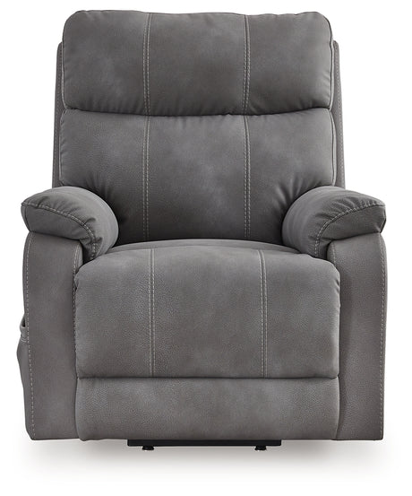 Next-Gen Durapella Slate Power Lift Recliner from Ashley - Luna Furniture