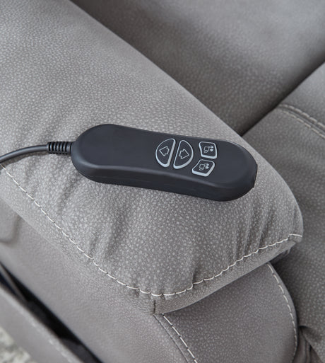 Next-Gen Durapella Slate Power Lift Recliner from Ashley - Luna Furniture