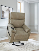 Next-Gen Durapella Sand Power Lift Recliner from Ashley Furniture - Luna Furniture