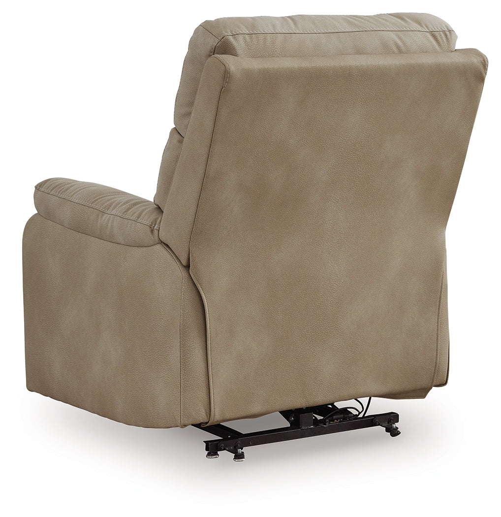 Next-Gen Durapella Sand Power Lift Recliner from Ashley Furniture - Luna Furniture