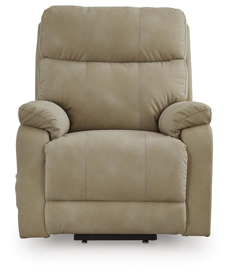 Next-Gen Durapella Sand Power Lift Recliner from Ashley - Luna Furniture