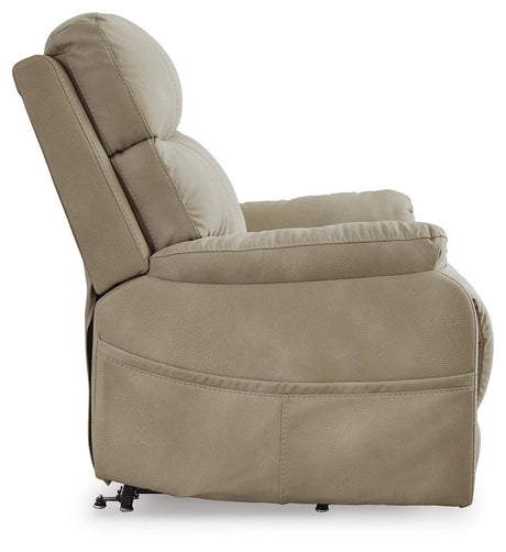 Next-Gen Durapella Sand Power Lift Recliner from Ashley - Luna Furniture