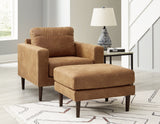 Telora Caramel Sofa, Loveseat, Chair and Ottoman from Ashley - Luna Furniture