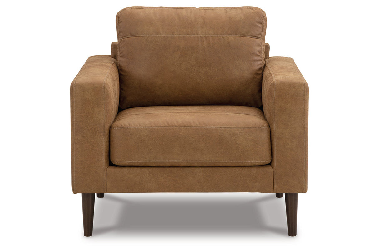 Telora Caramel Sofa, Loveseat, Chair and Ottoman from Ashley - Luna Furniture