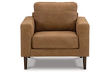 Telora Caramel Sofa, Loveseat, Chair and Ottoman from Ashley - Luna Furniture