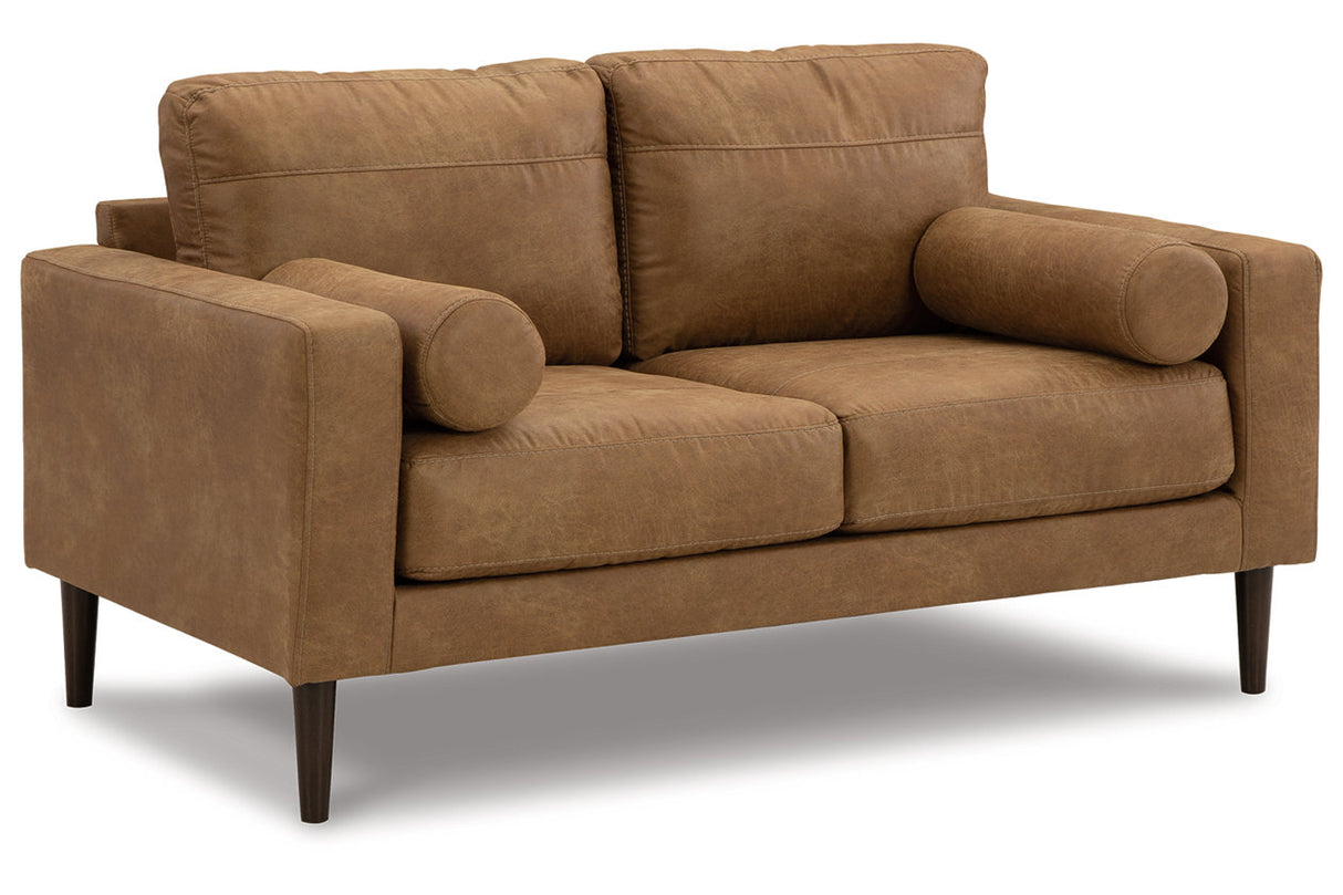 Telora Caramel Sofa, Loveseat, Chair and Ottoman from Ashley - Luna Furniture