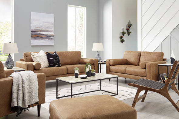 Telora Caramel Living Room Set