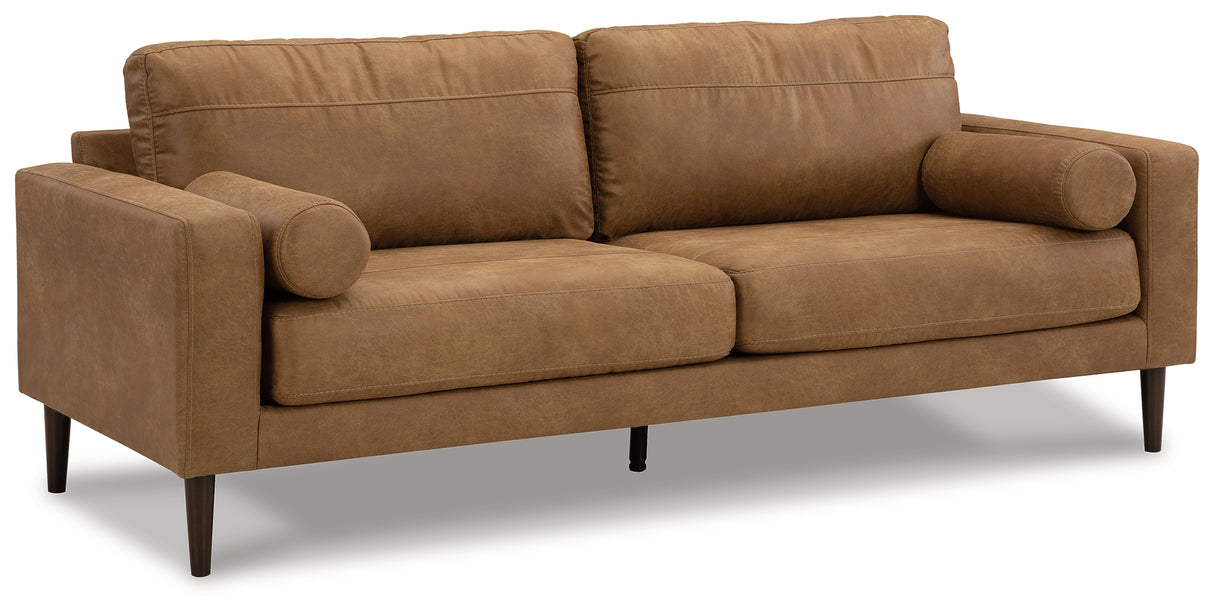 Telora Caramel Sofa, Loveseat, Chair and Ottoman from Ashley - Luna Furniture