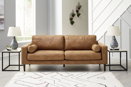 Telora Caramel Sofa, Loveseat, Chair and Ottoman from Ashley - Luna Furniture