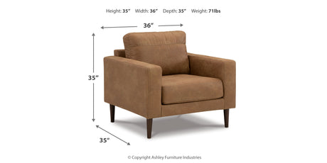 Telora Sofa, Loveseat, Chair and Ottoman in Caramel from Ashley - Luna Furniture