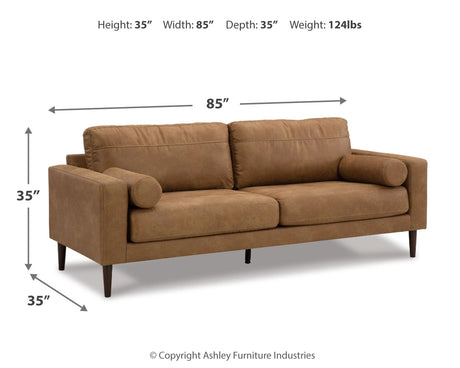 Telora Caramel Sofa, Loveseat, Chair and Ottoman from Ashley - Luna Furniture