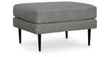 Hazela Charcoal Chair and Ottoman from Ashley Furniture - Luna Furniture